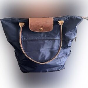 Longchamp Le Pilage Expandable Tote-Navy